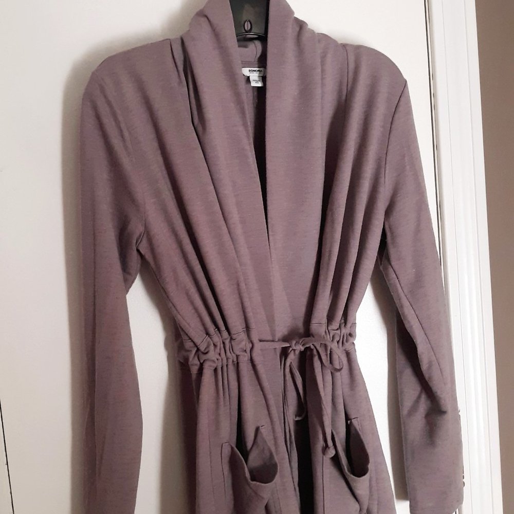 Lux Open Front Drawstring Cardigan w Pockets!